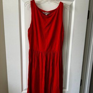 Orange LOFT Mini Dress, Size M